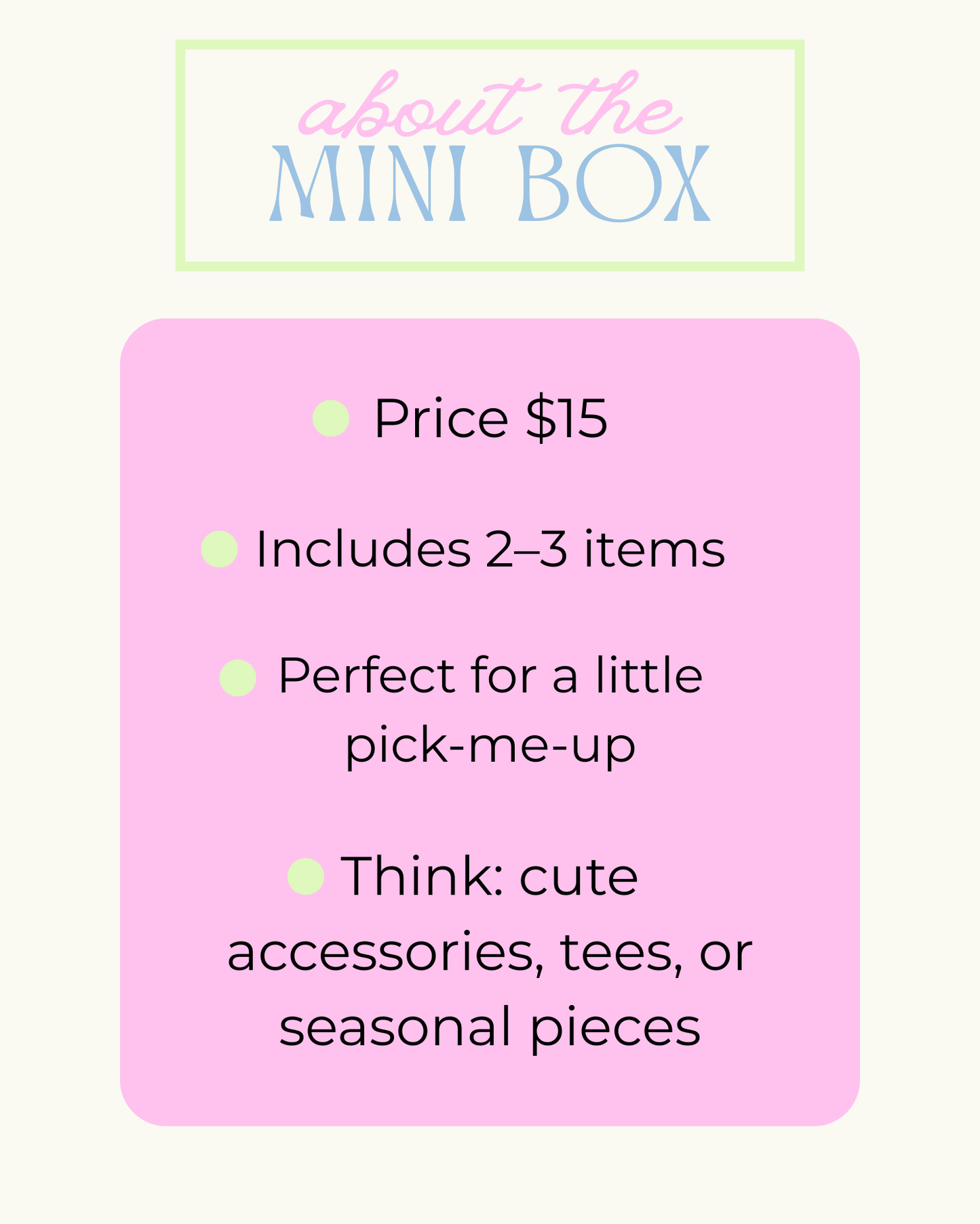 Mystery Boxes
