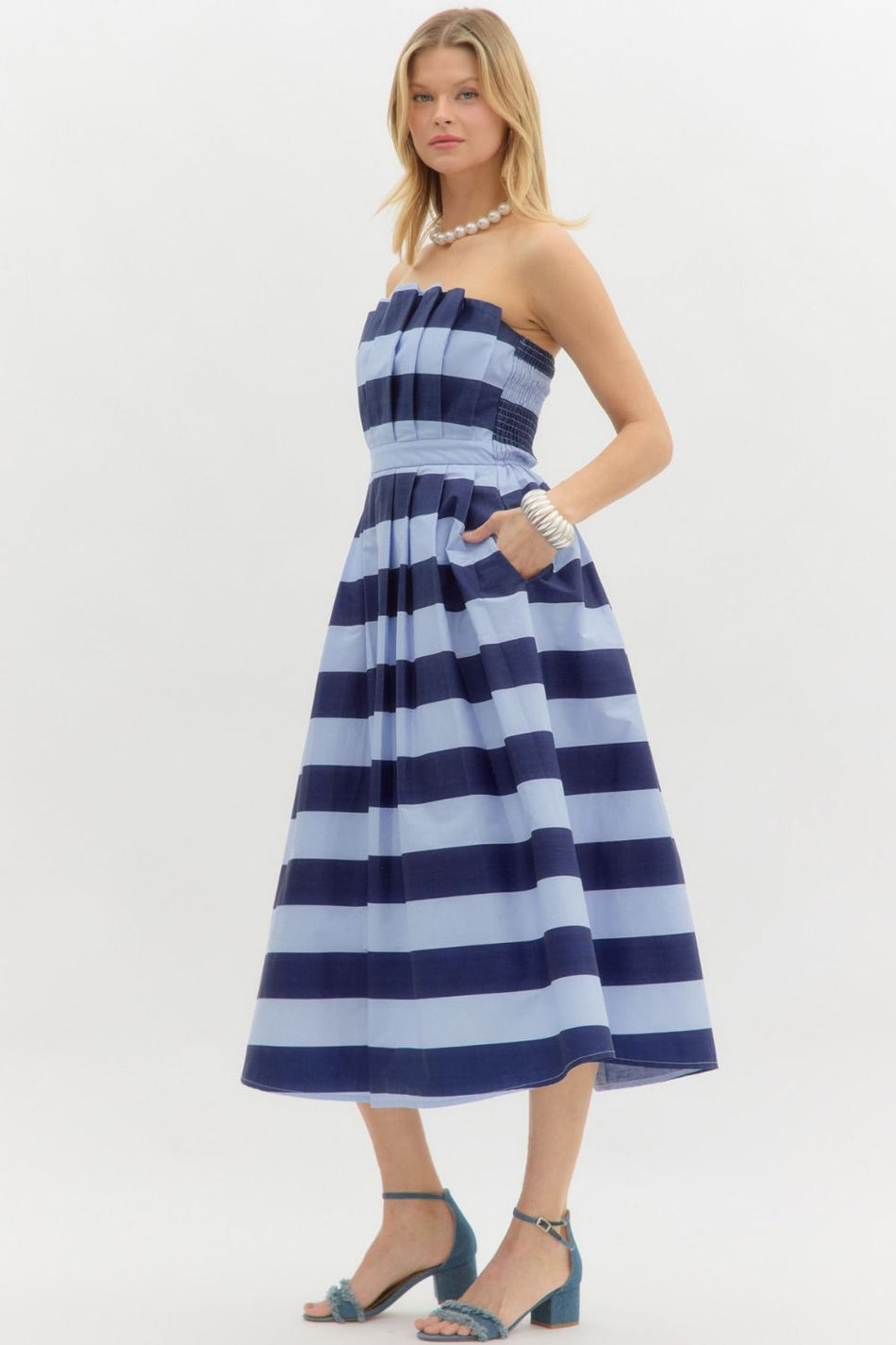 Serena Pleated Dress