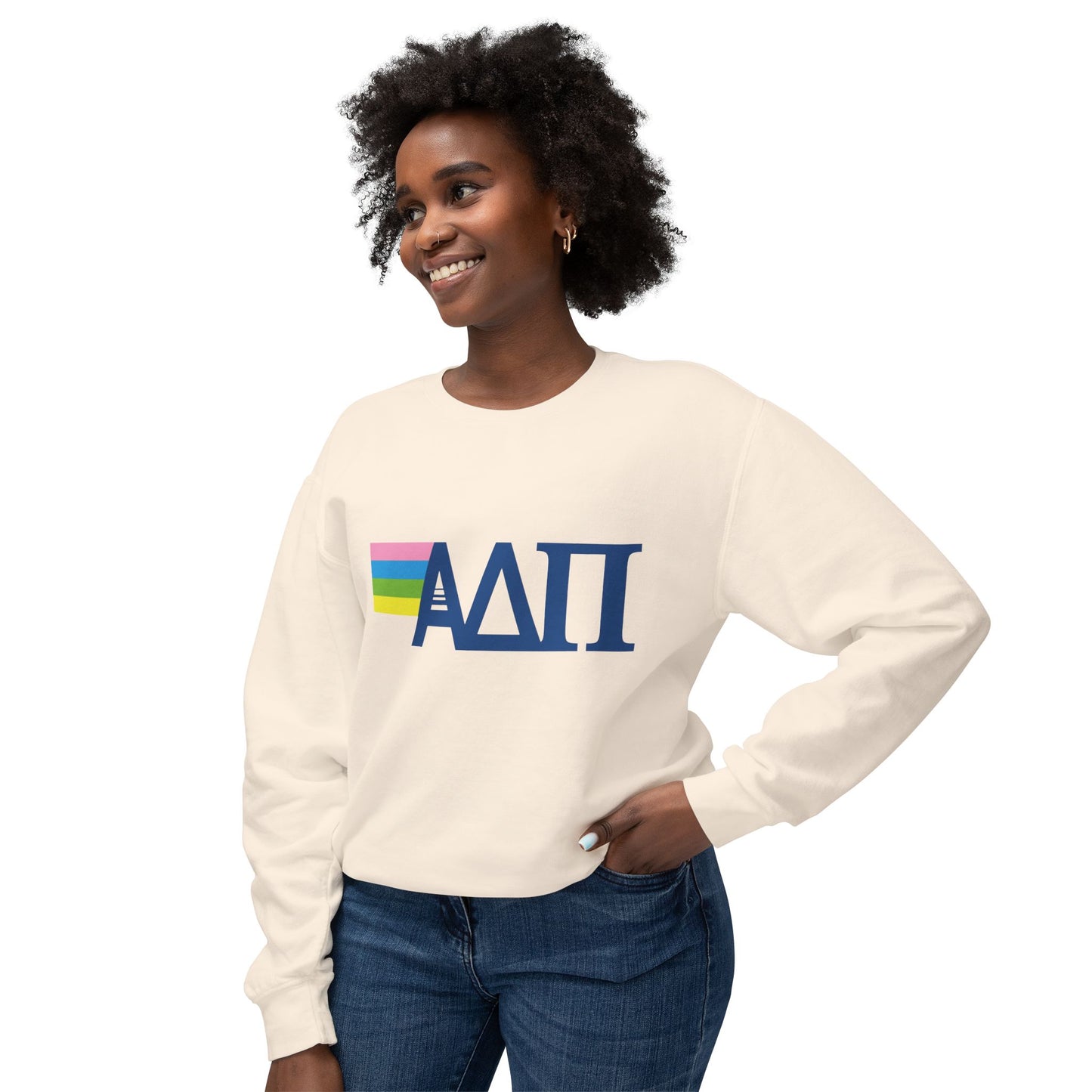 ADPI Pastels Comfort Colors Lightweight Crewneck Sweatshirt