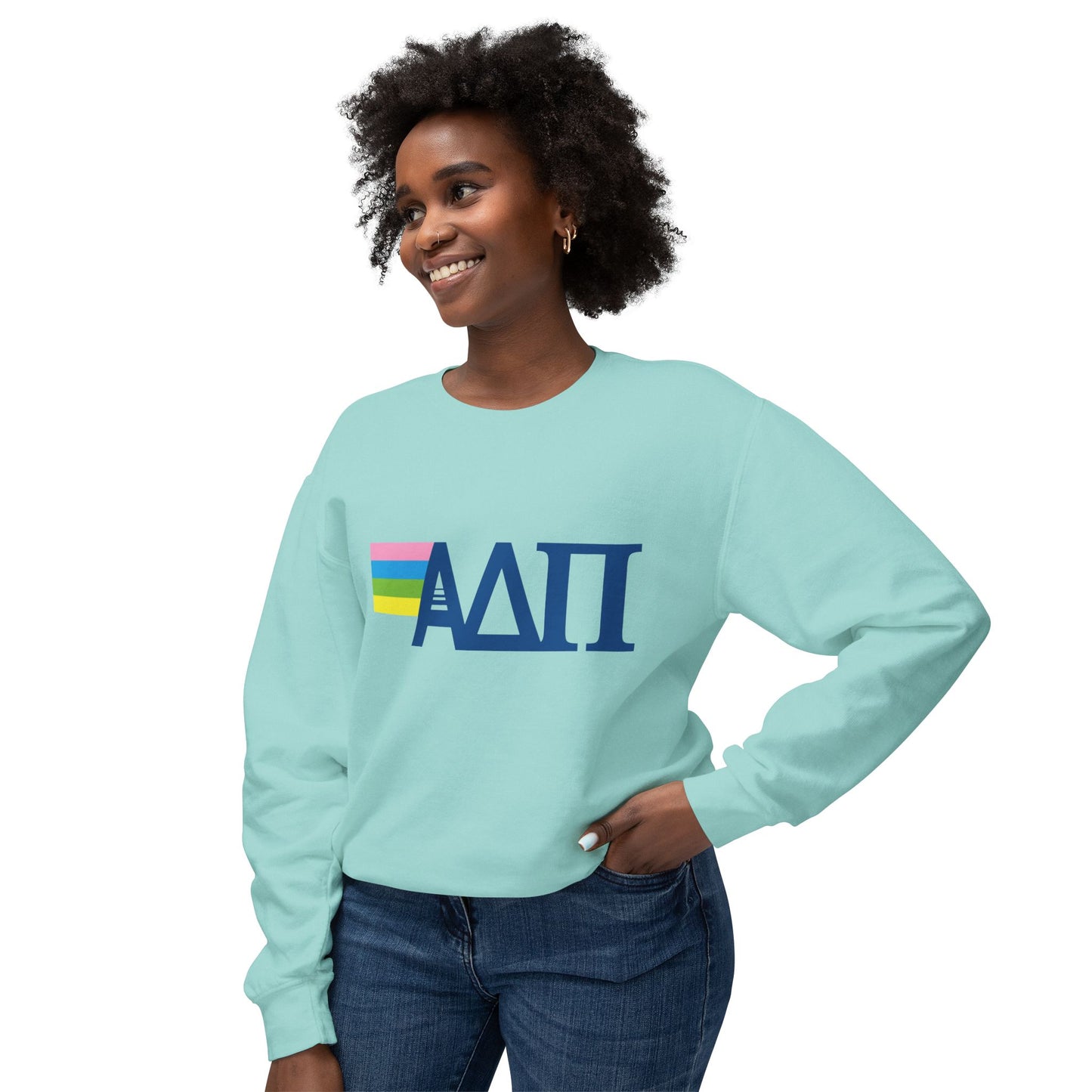 ADPI Pastels Comfort Colors Lightweight Crewneck Sweatshirt