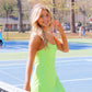 Green tennis dress