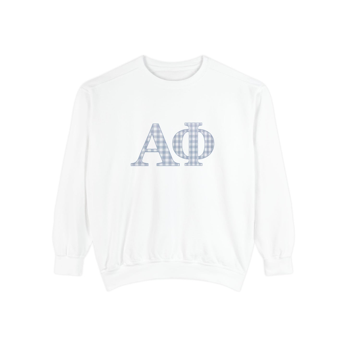 APHI gingham Sweatshirt- Comfort Colors