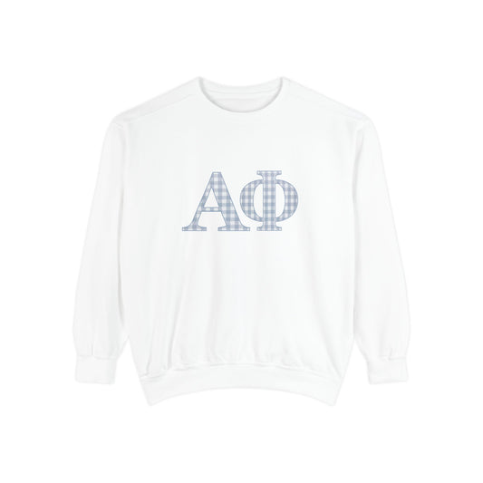 APHI gingham Sweatshirt- Comfort Colors