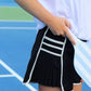 Pleats and thank you shorts- black/white