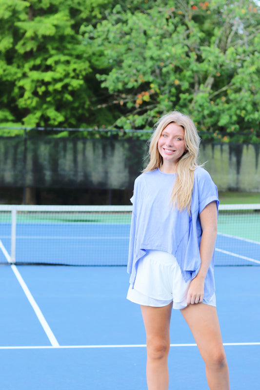 Double play shorts white