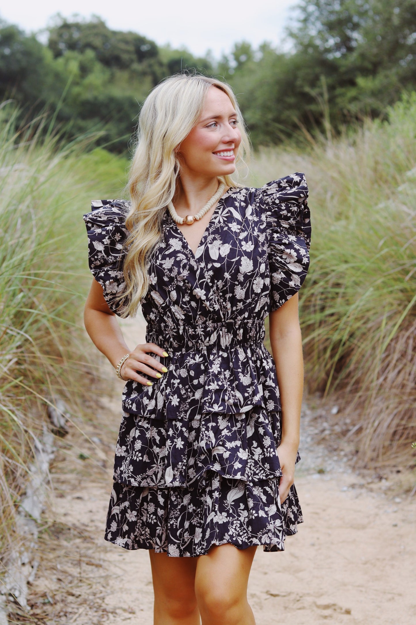 Noella Fall Floral Dress