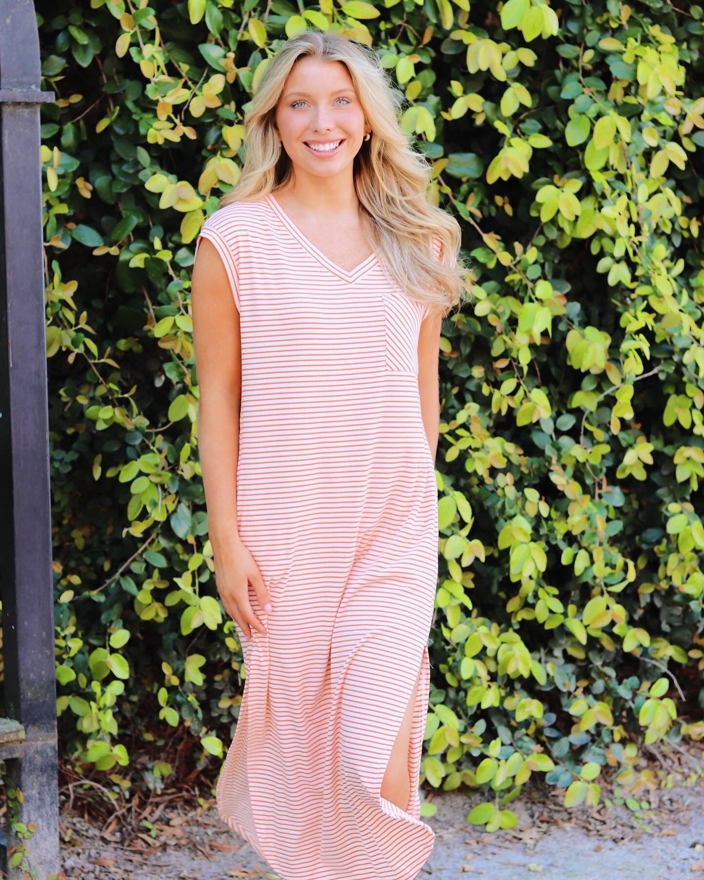 Orange seaside dress