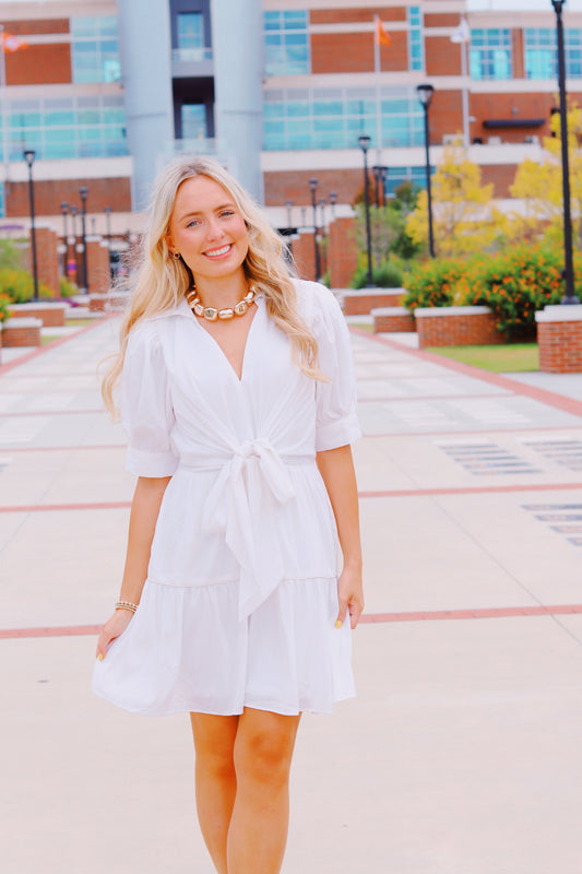 Gimme More white Mini Dress