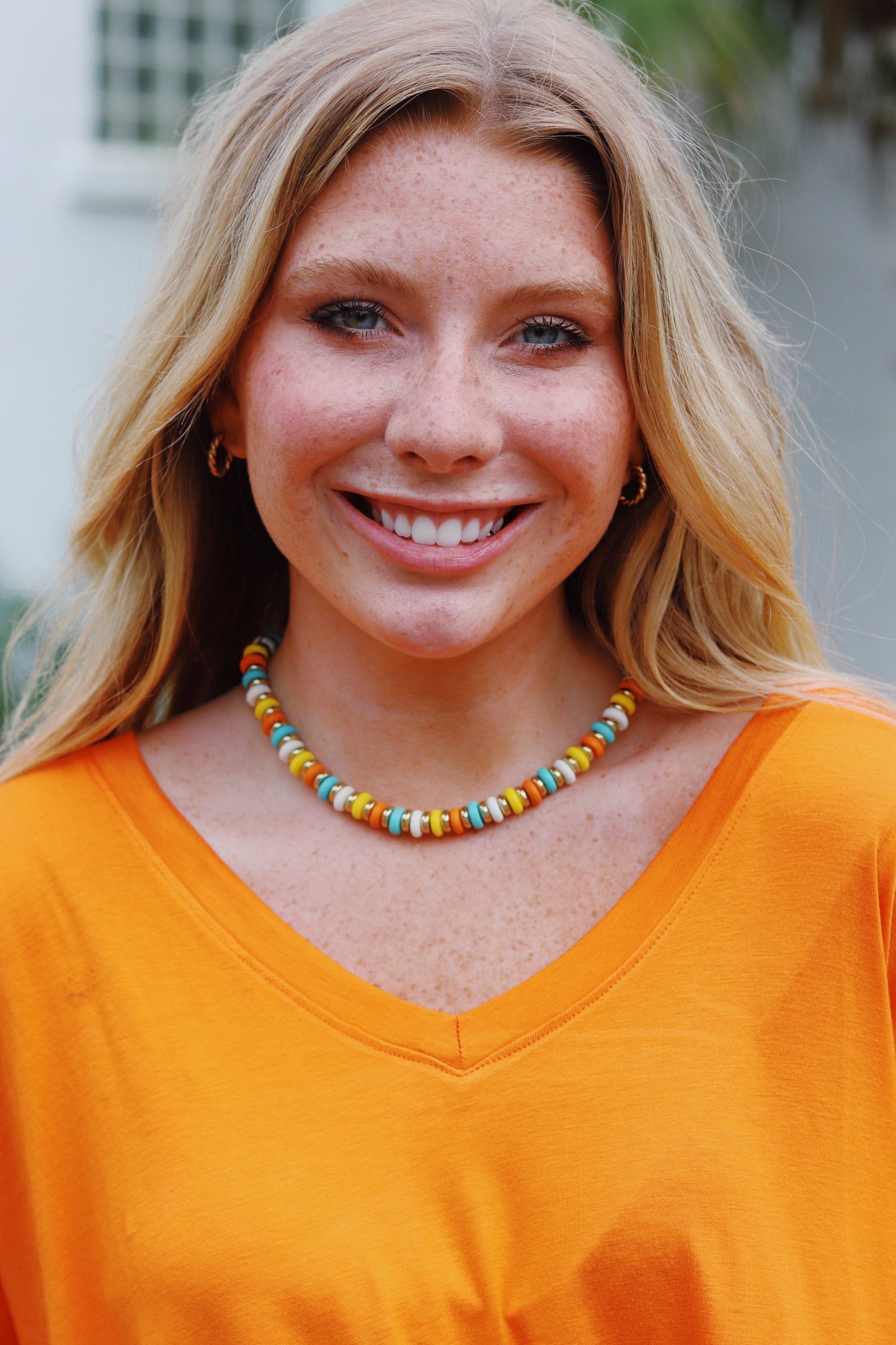 Colorful chunky necklace