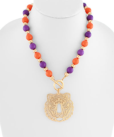 PRE ORDER GAMEDAY: Acrylic Ball & CCB Necklace