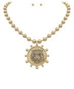 Tiger coin necklace